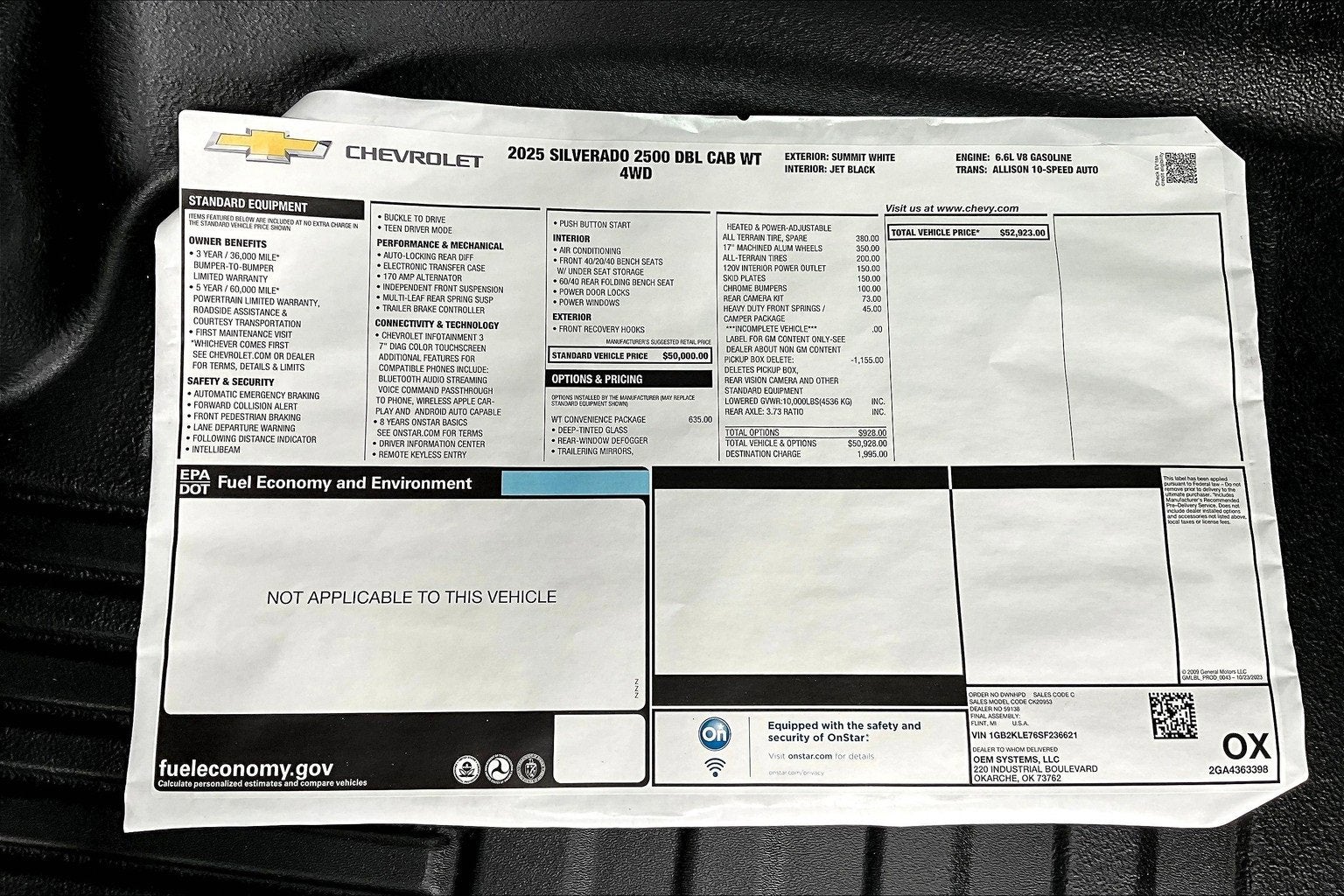 2025 Chevrolet Silverado 2500 HD WT