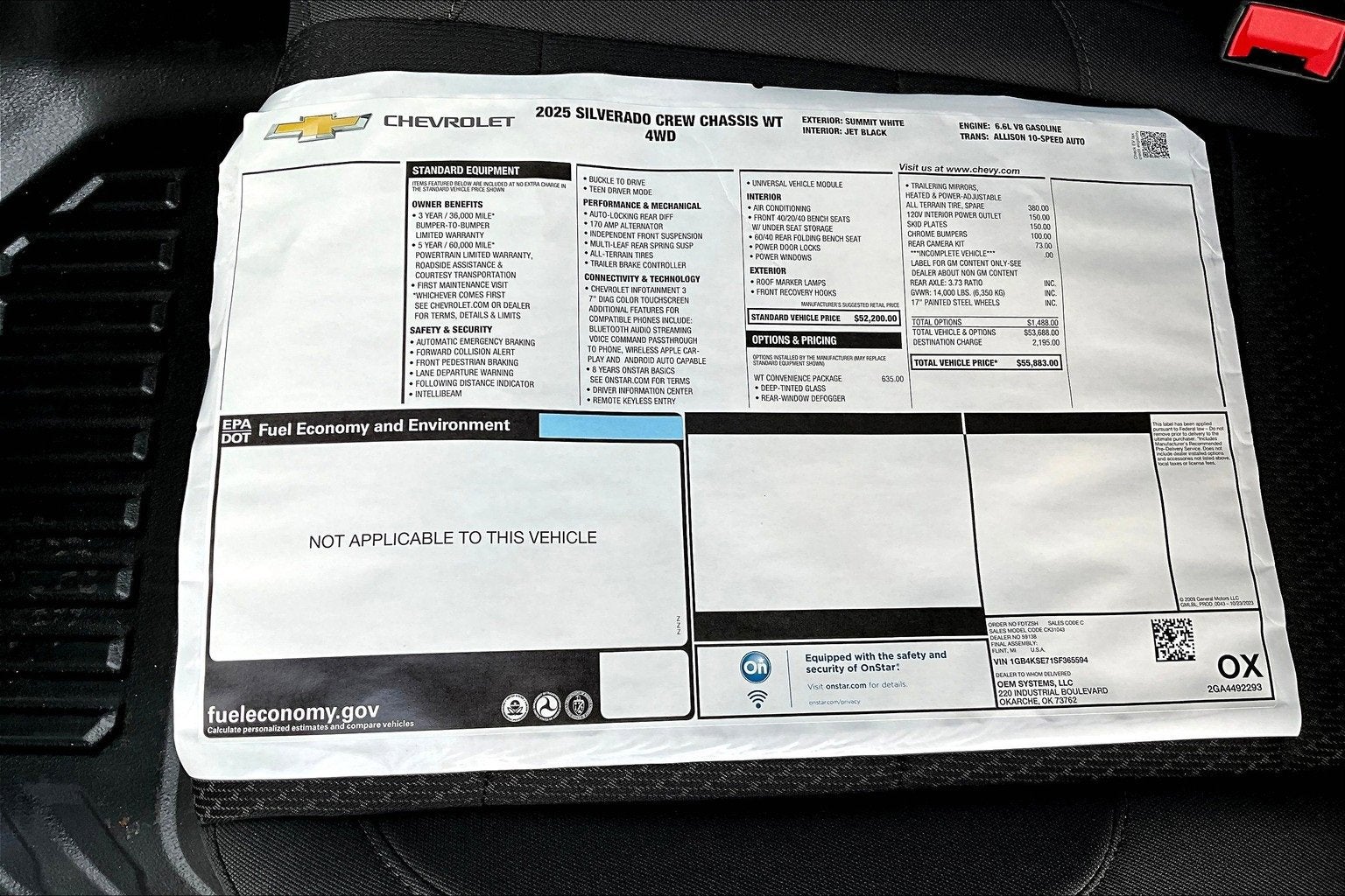 2025 Chevrolet Silverado 3500 HD Chassis Cab Work Truck