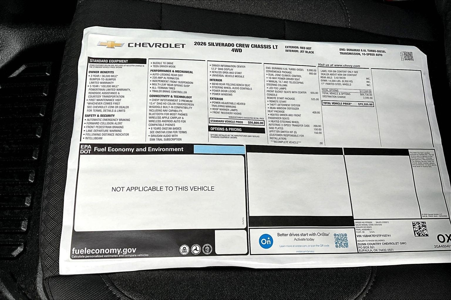 2026 Chevrolet Silverado 3500 HD Chassis Cab LT