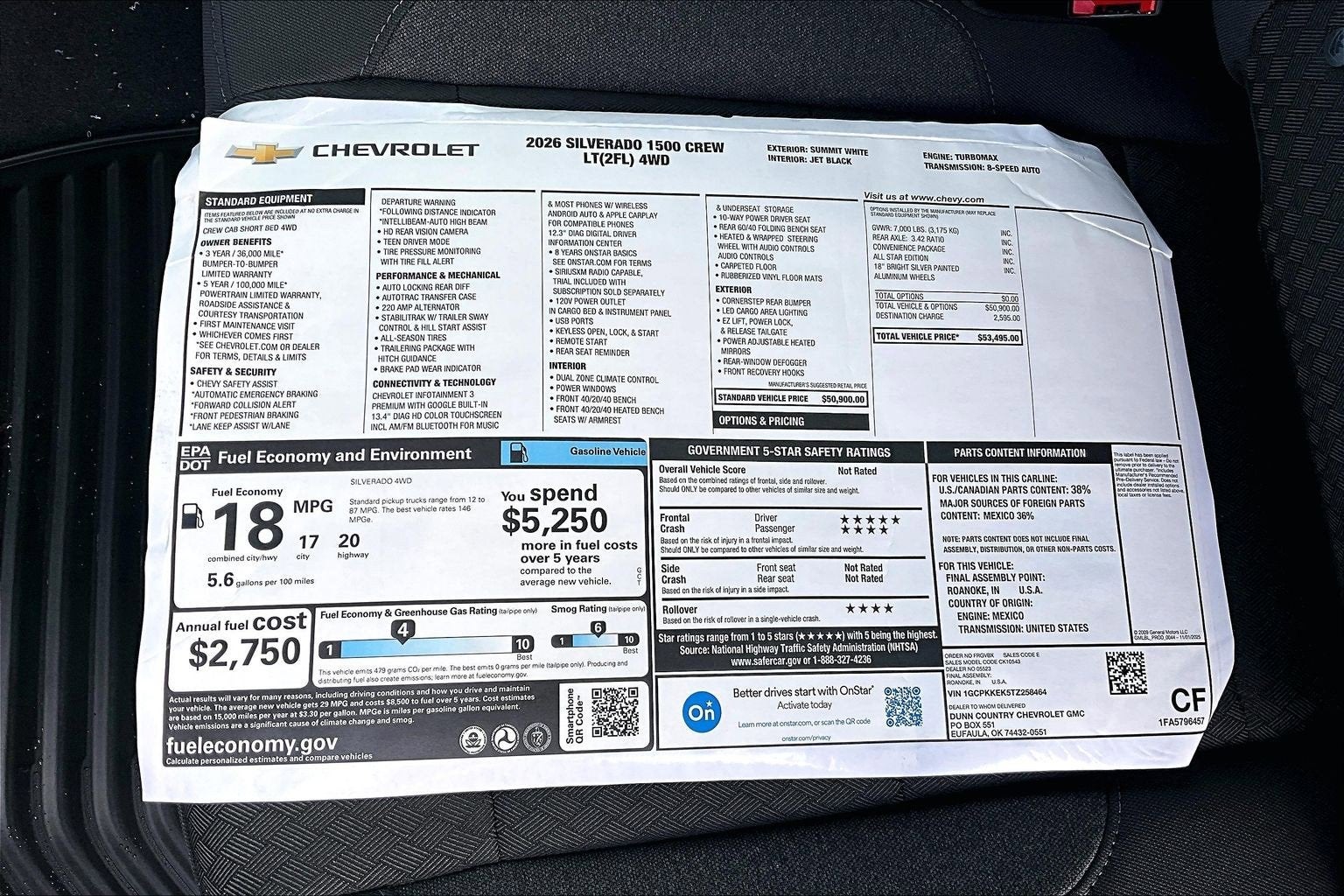 2026 Chevrolet Silverado 1500 LT (2FL)