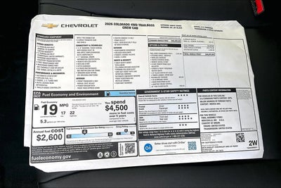 2026 Chevrolet Colorado Trail Boss