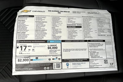 2026 Chevrolet Silverado 1500 RST