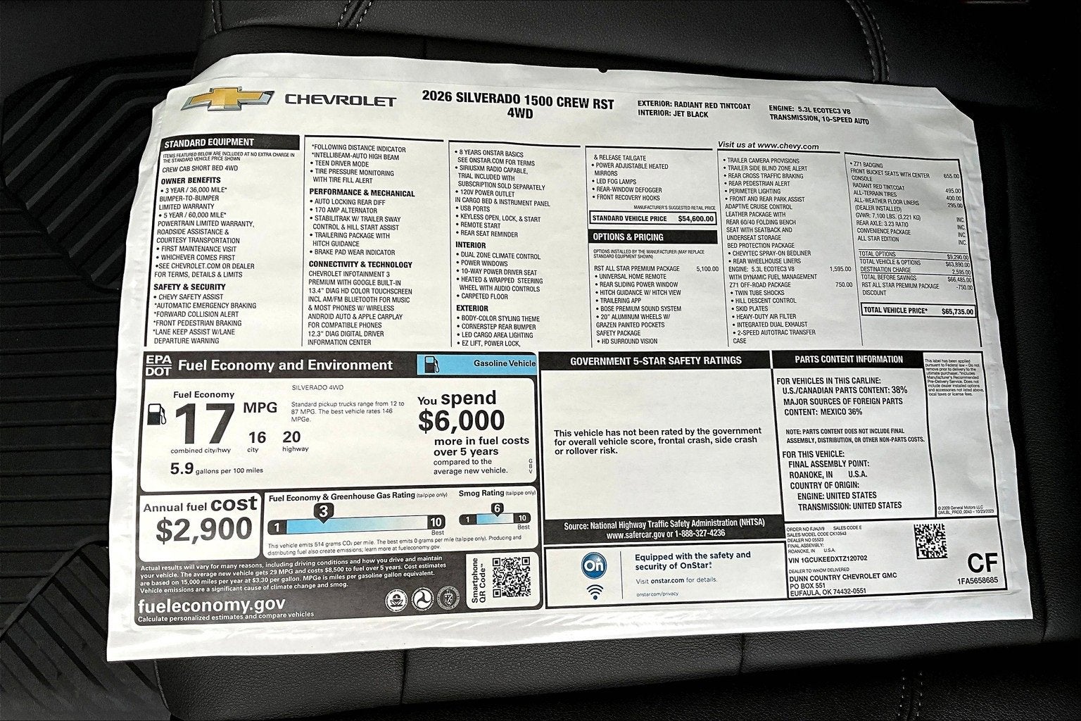 2026 Chevrolet Silverado 1500 RST