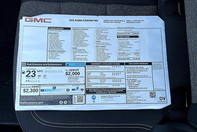 2025 GMC Acadia Elevation