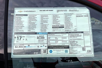 2026 Chevrolet Tahoe Premier