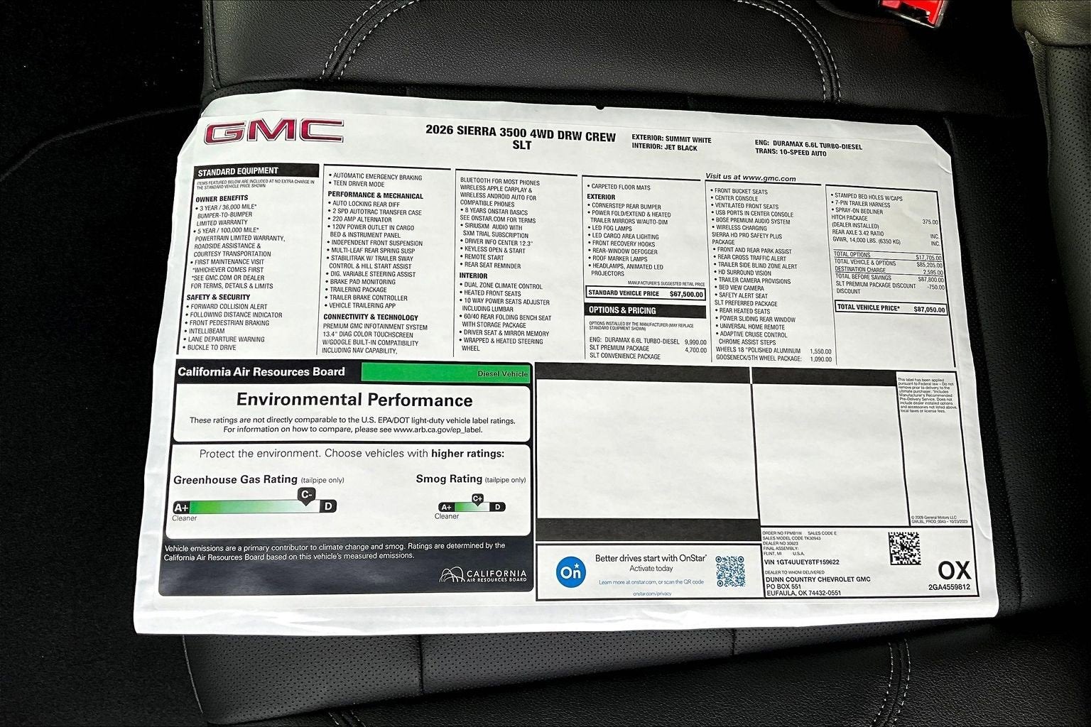 2026 GMC Sierra 3500 HD SLT DRW