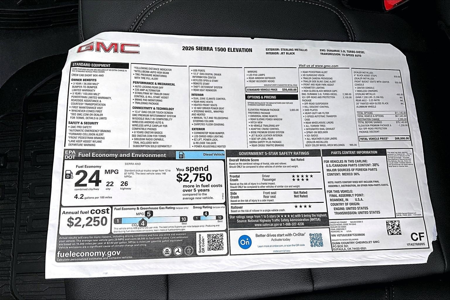 2026 GMC Sierra 1500 Elevation