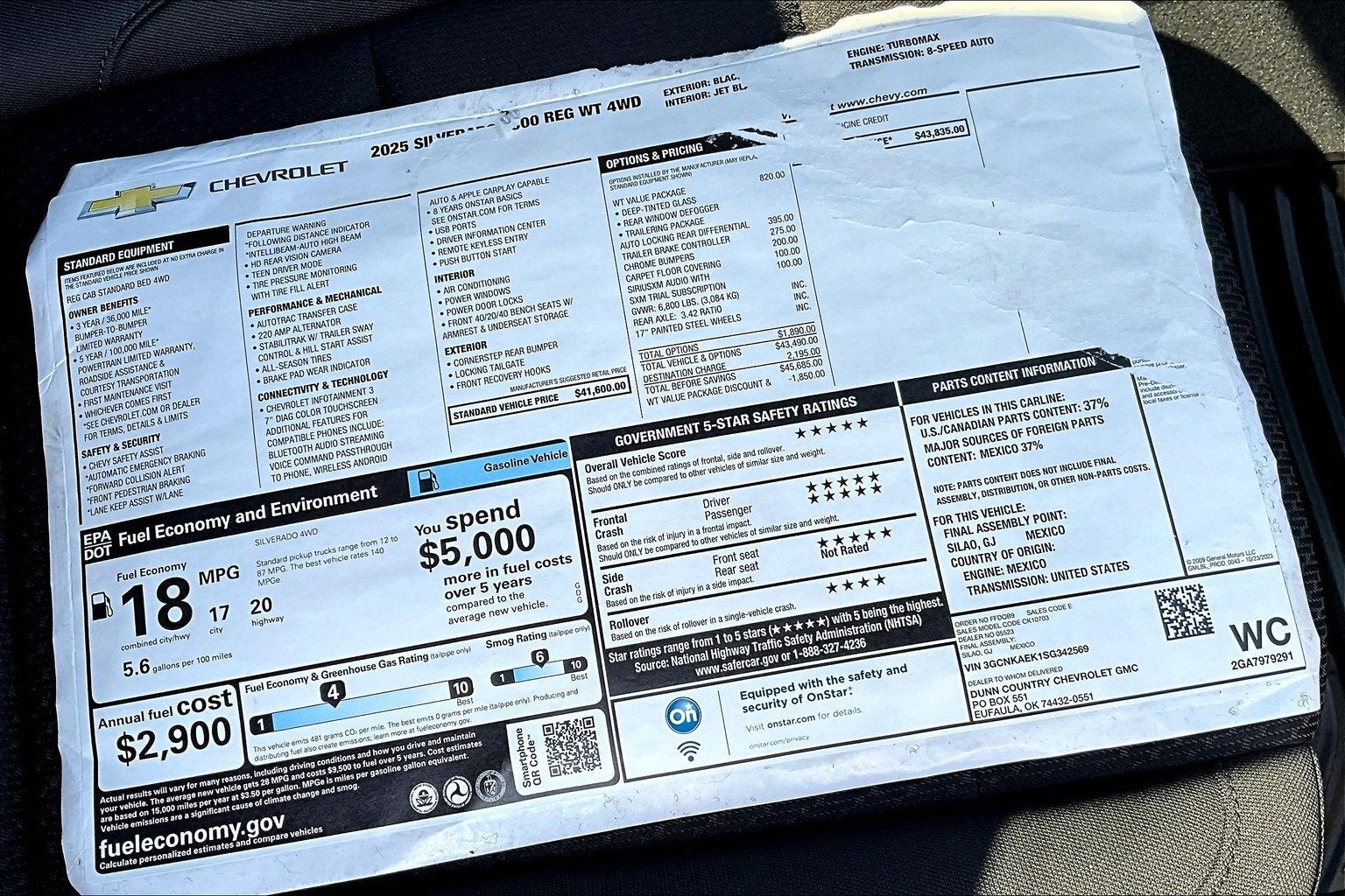 2025 Chevrolet Silverado 1500 WT