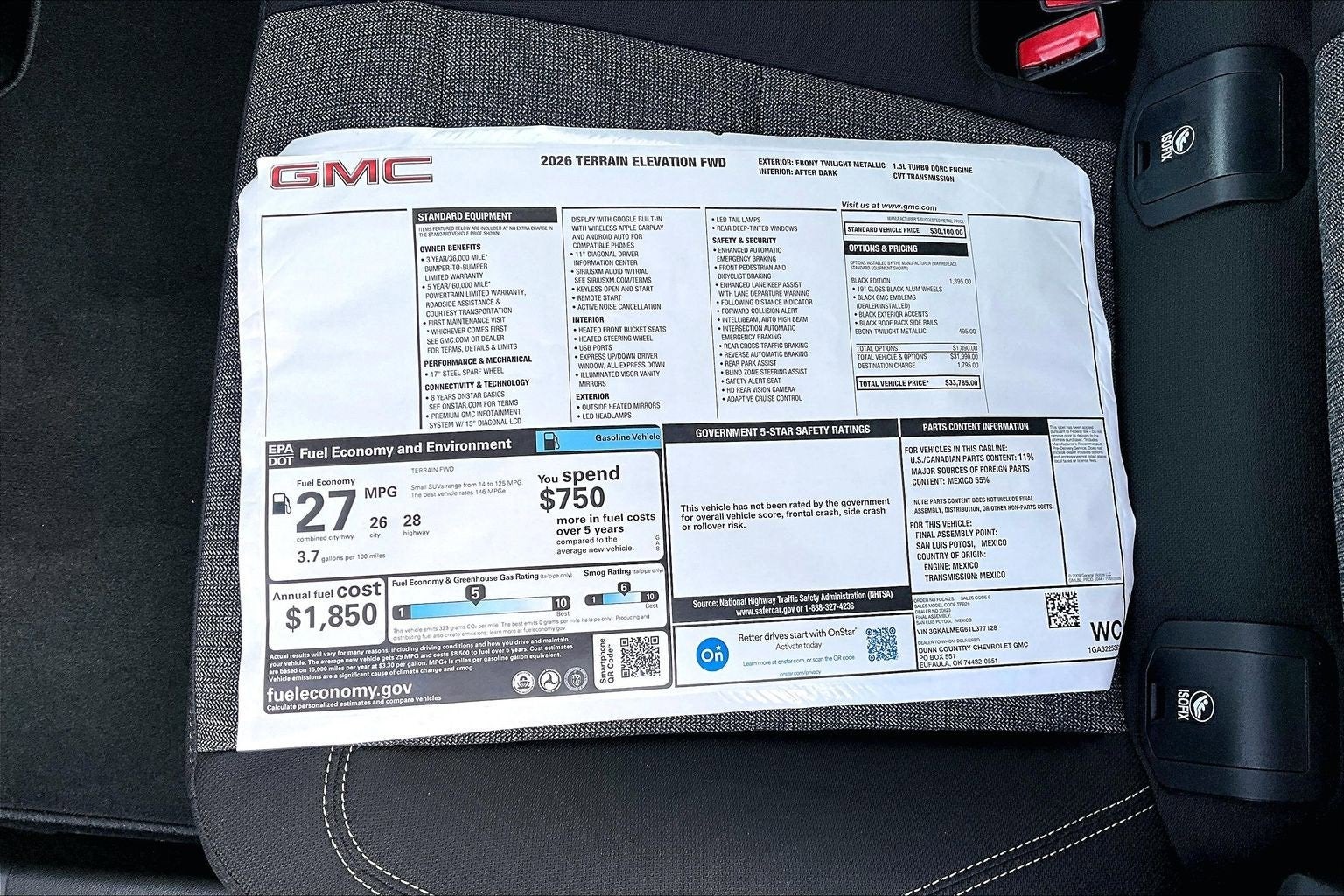 2026 GMC Terrain Elevation