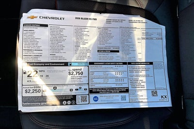 2026 Chevrolet Blazer RS