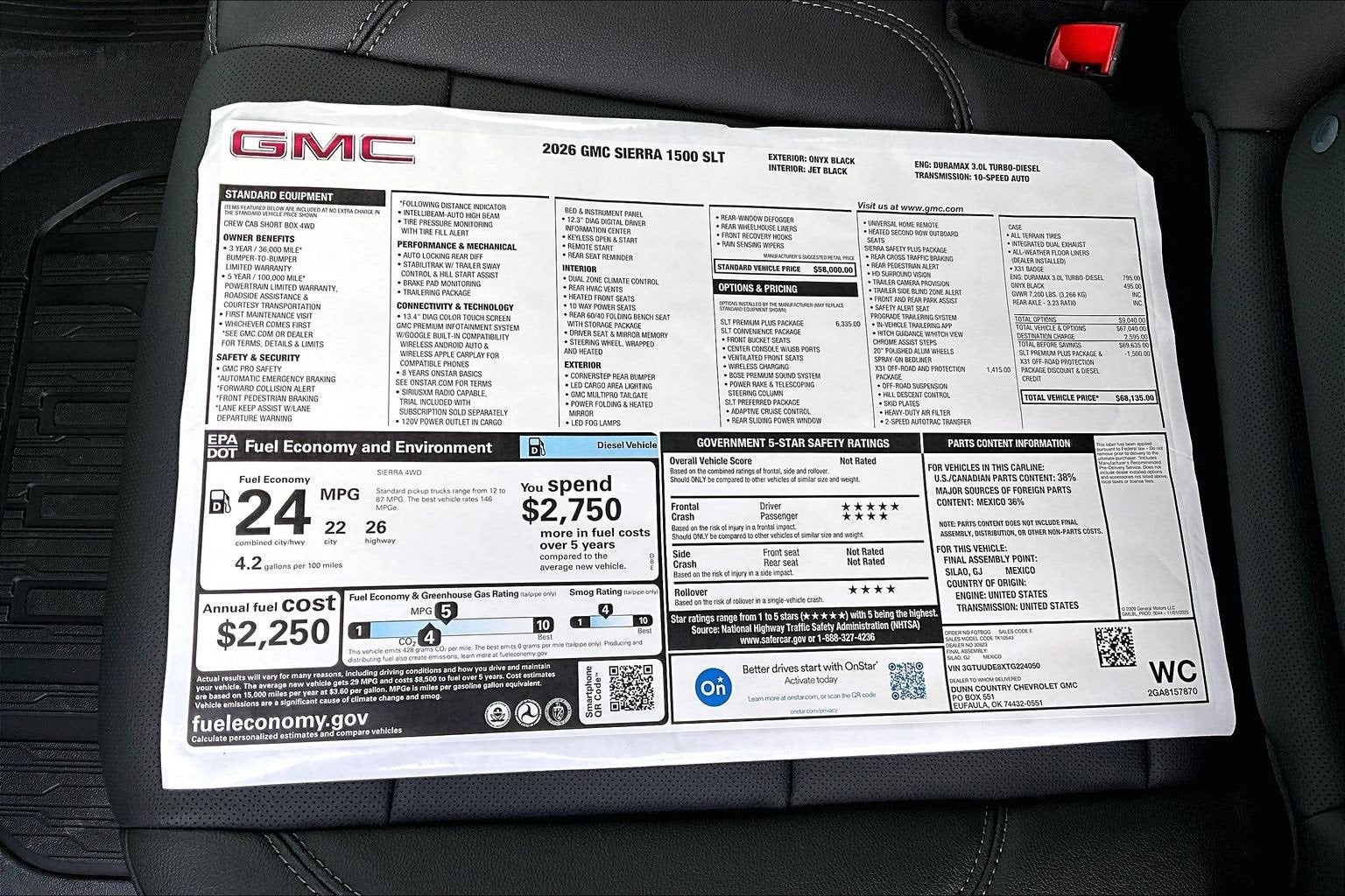 2026 GMC Sierra 1500 SLT