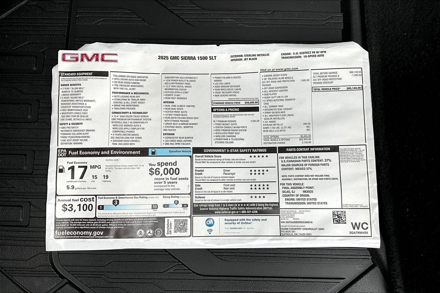 2025 GMC Sierra 1500 SLT