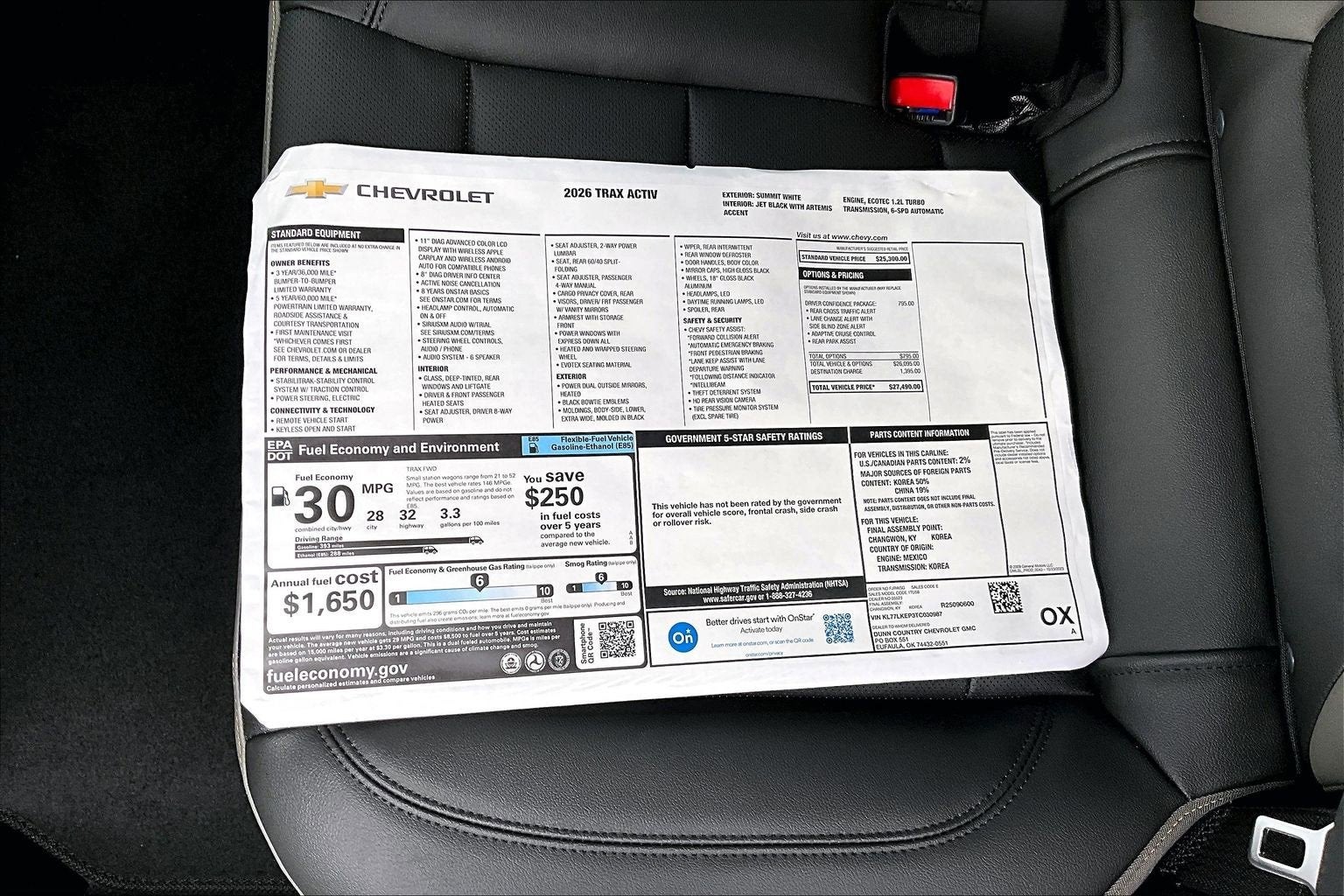 2026 Chevrolet Trax ACTIV