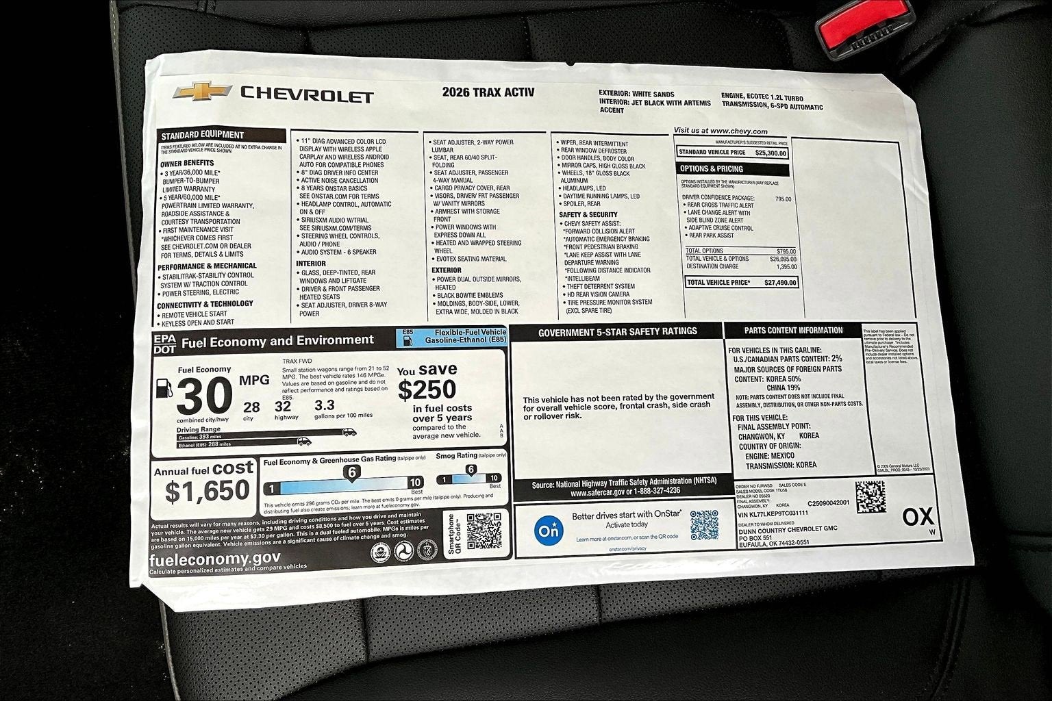 2026 Chevrolet Trax ACTIV