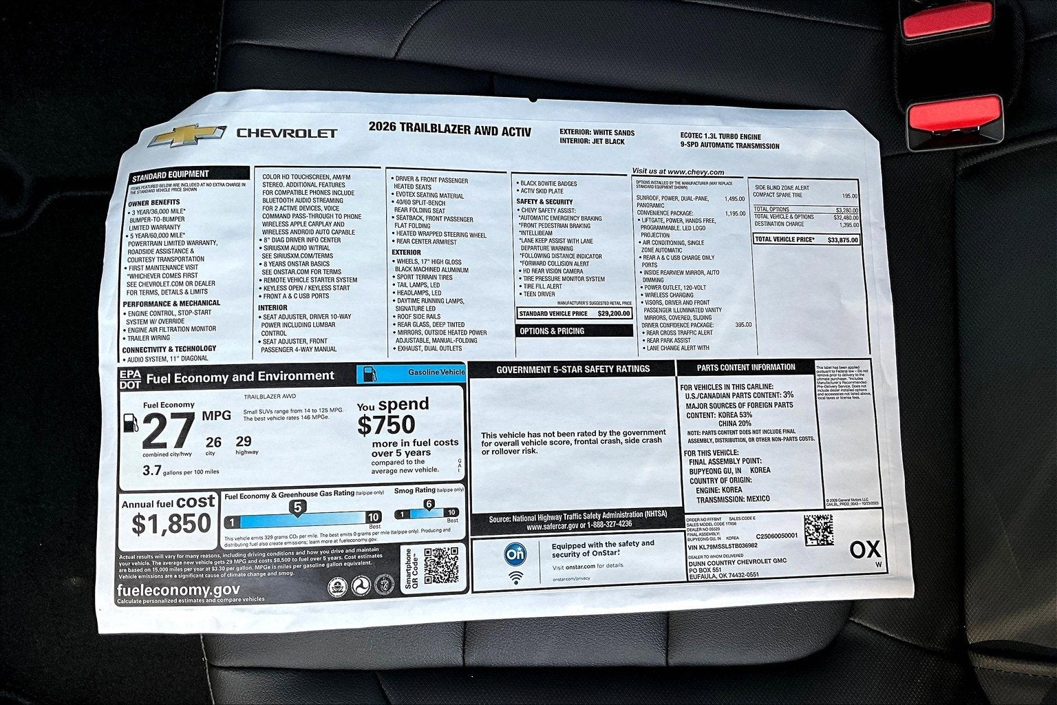 2026 Chevrolet Trailblazer ACTIV