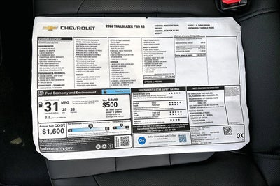 2026 Chevrolet Trailblazer RS