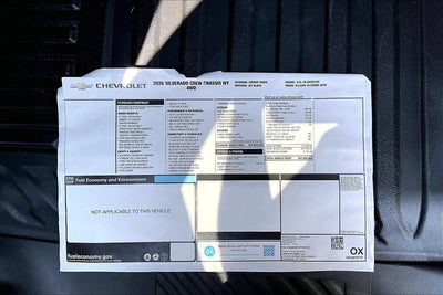 2026 Chevrolet Silverado 3500 HD Chassis Cab Work Truck