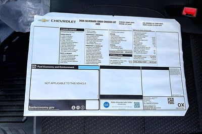 2026 Chevrolet Silverado 3500 HD Chassis Cab Work Truck