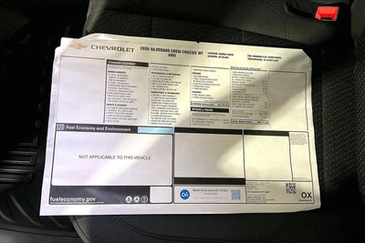 2026 Chevrolet Silverado 3500 HD Chassis Cab Work Truck