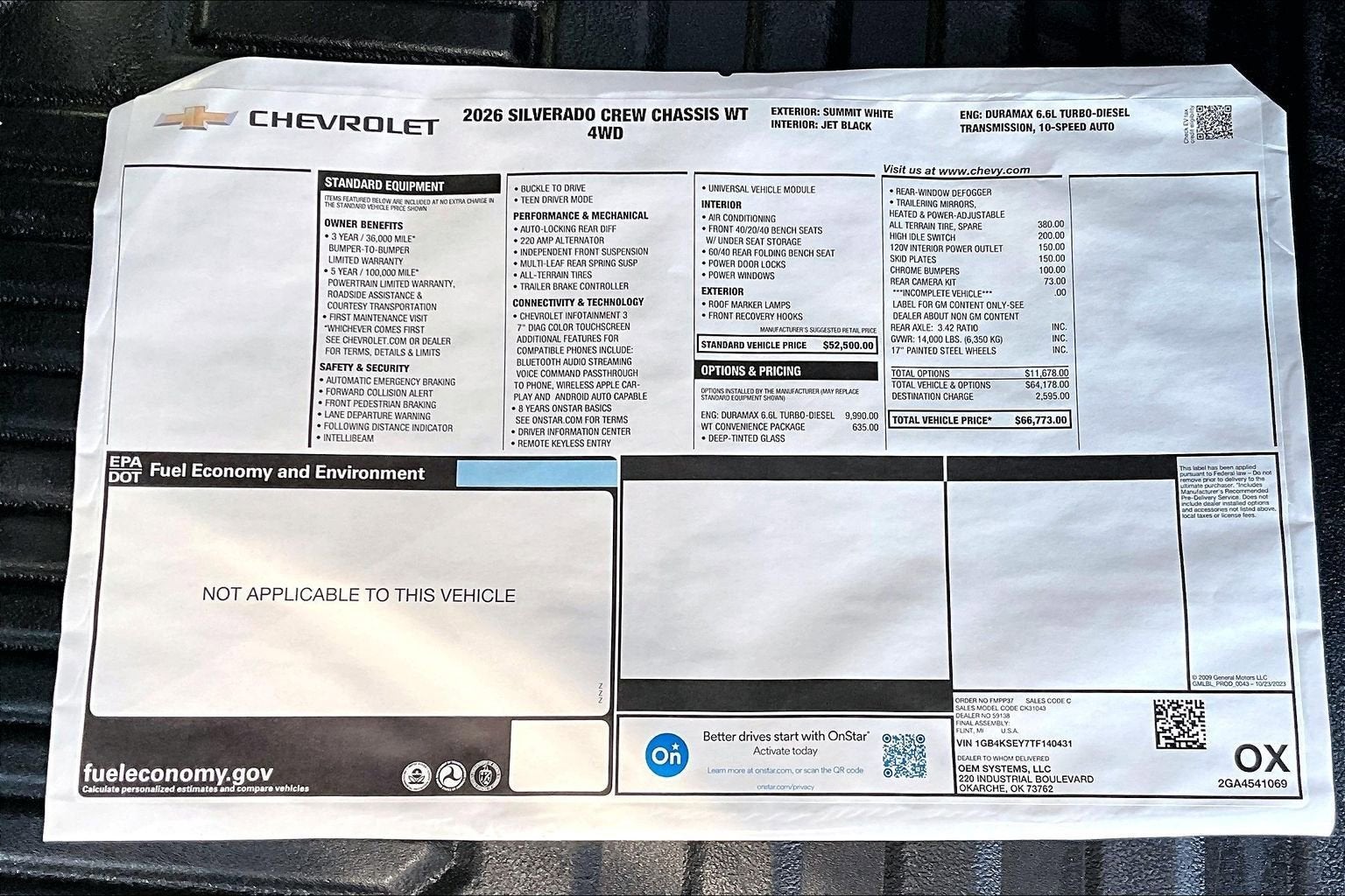 2026 Chevrolet Silverado 3500 HD Chassis Cab Work Truck