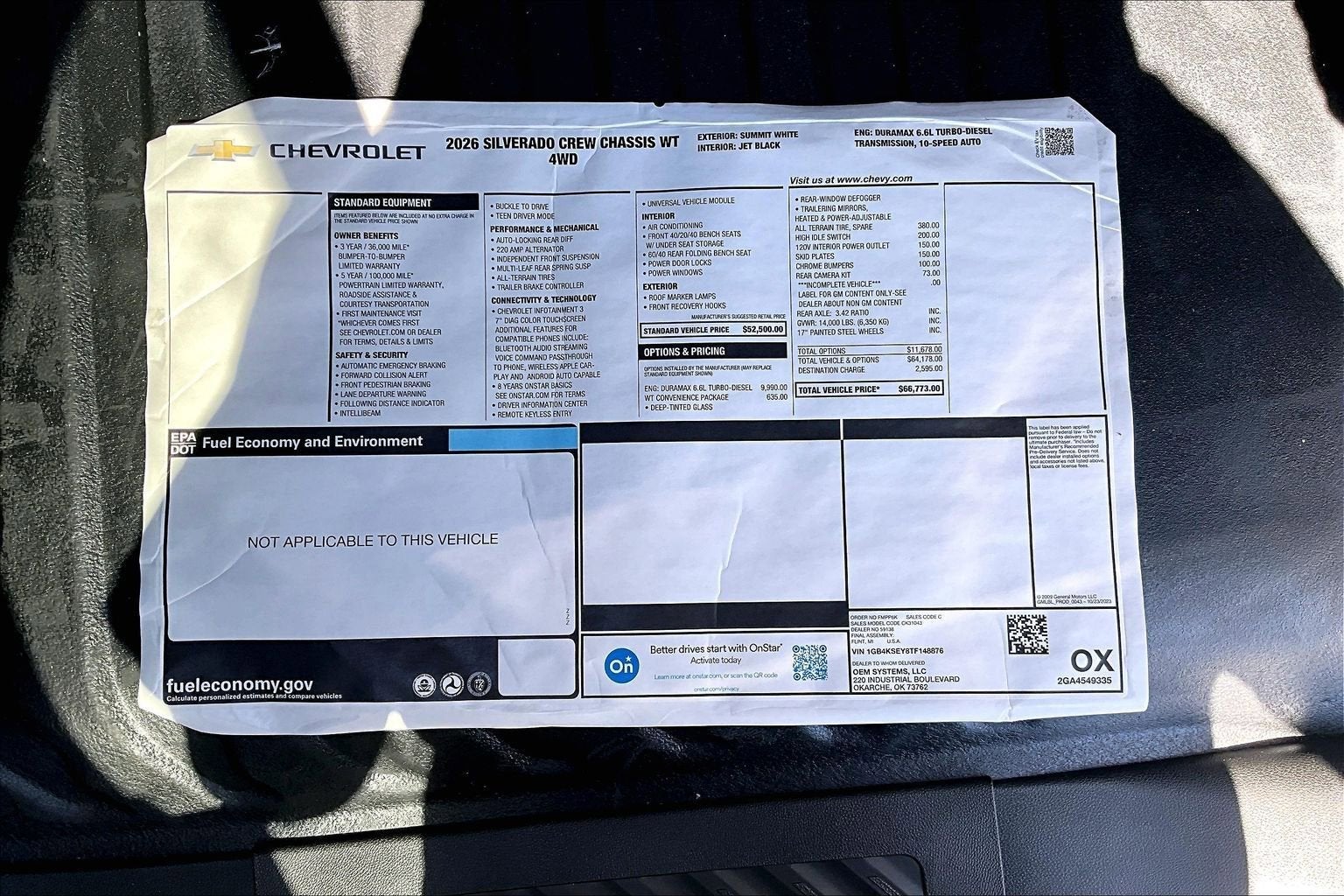 2026 Chevrolet Silverado 3500 HD Chassis Cab Work Truck
