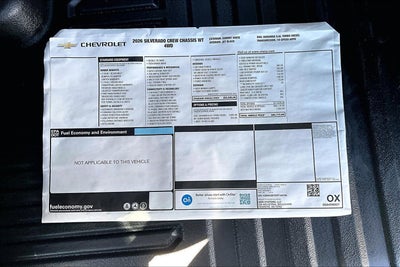 2026 Chevrolet Silverado 3500 HD Chassis Cab Work Truck