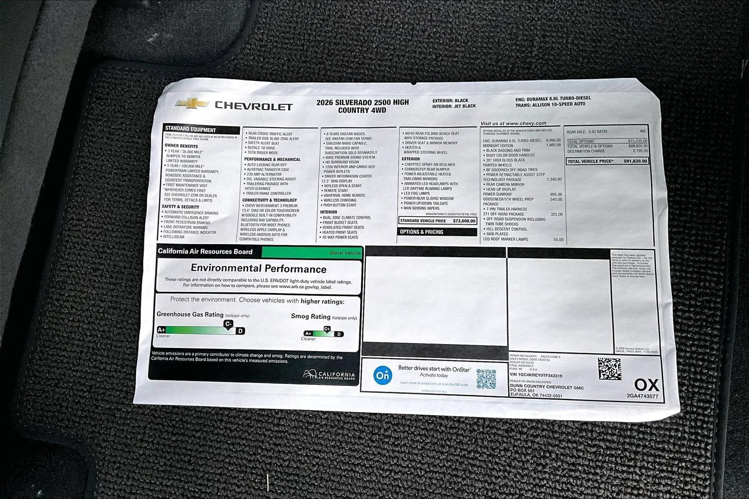 2026 Chevrolet Silverado 2500 HD High Country