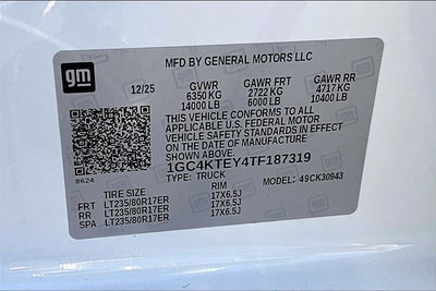 2026 Chevrolet Silverado 3500 HD LT DRW