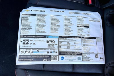 2026 Chevrolet Traverse RS