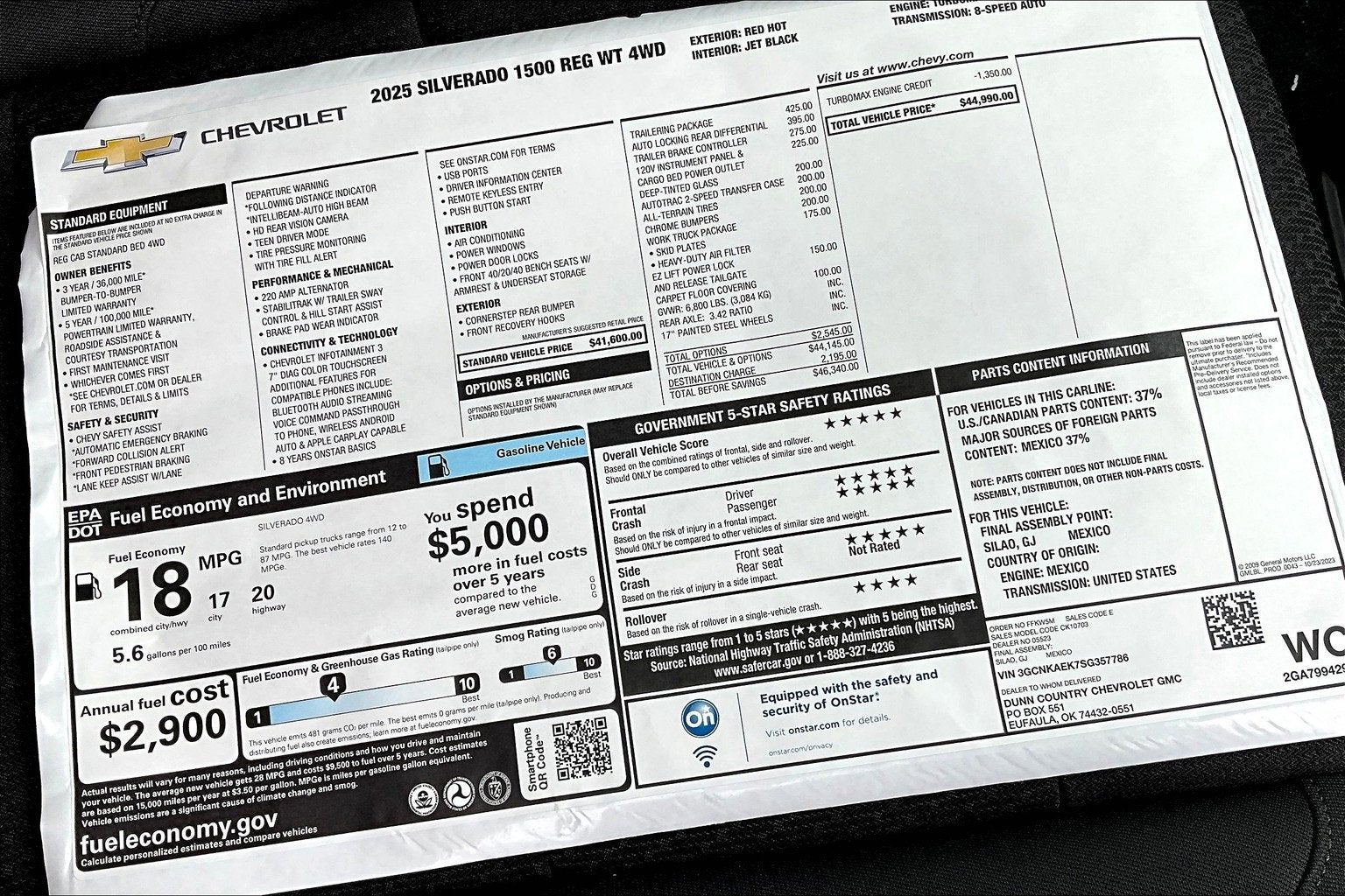 2025 Chevrolet Silverado 1500 WT