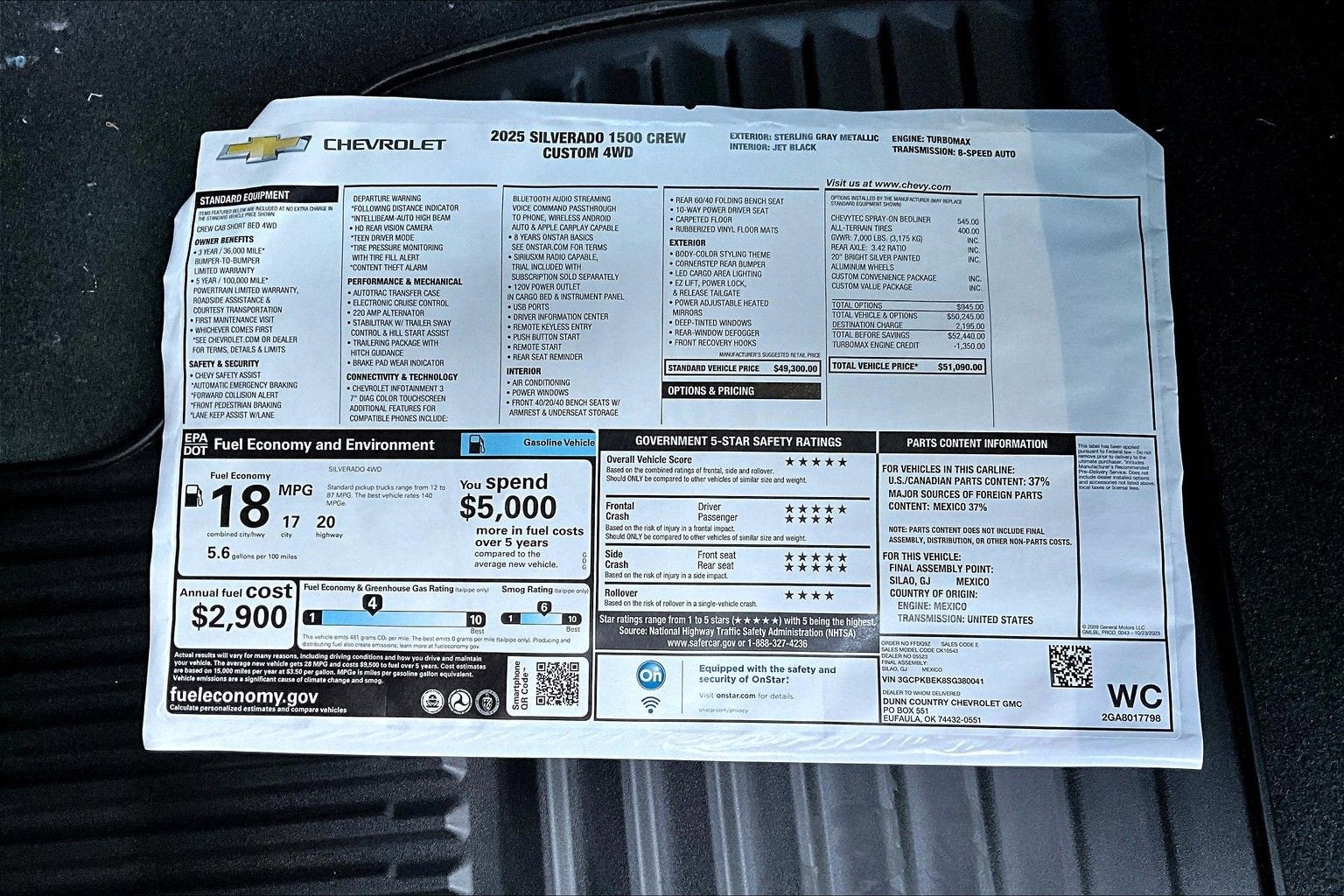 2025 Chevrolet Silverado 1500 Custom