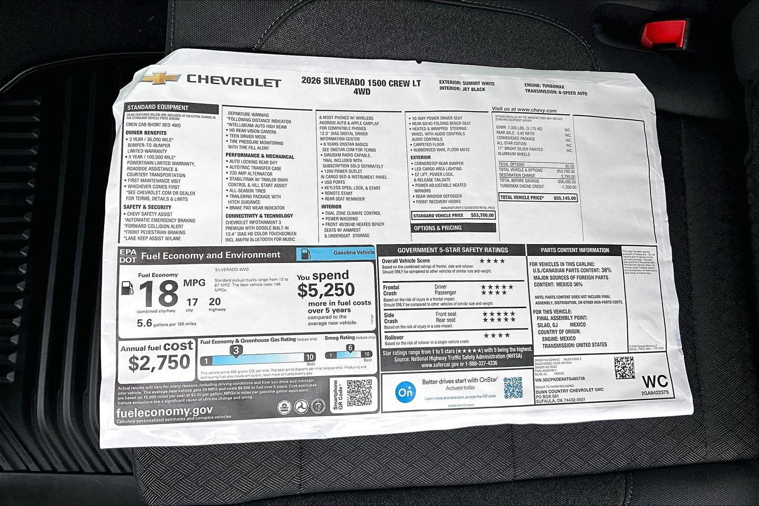 2026 Chevrolet Silverado 1500 LT