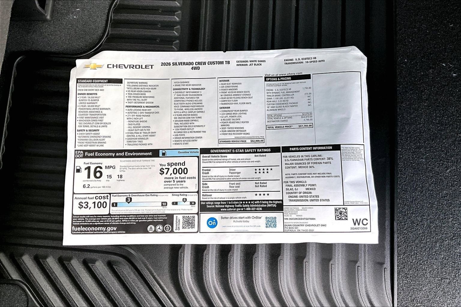 2026 Chevrolet Silverado 1500 Custom Trail Boss