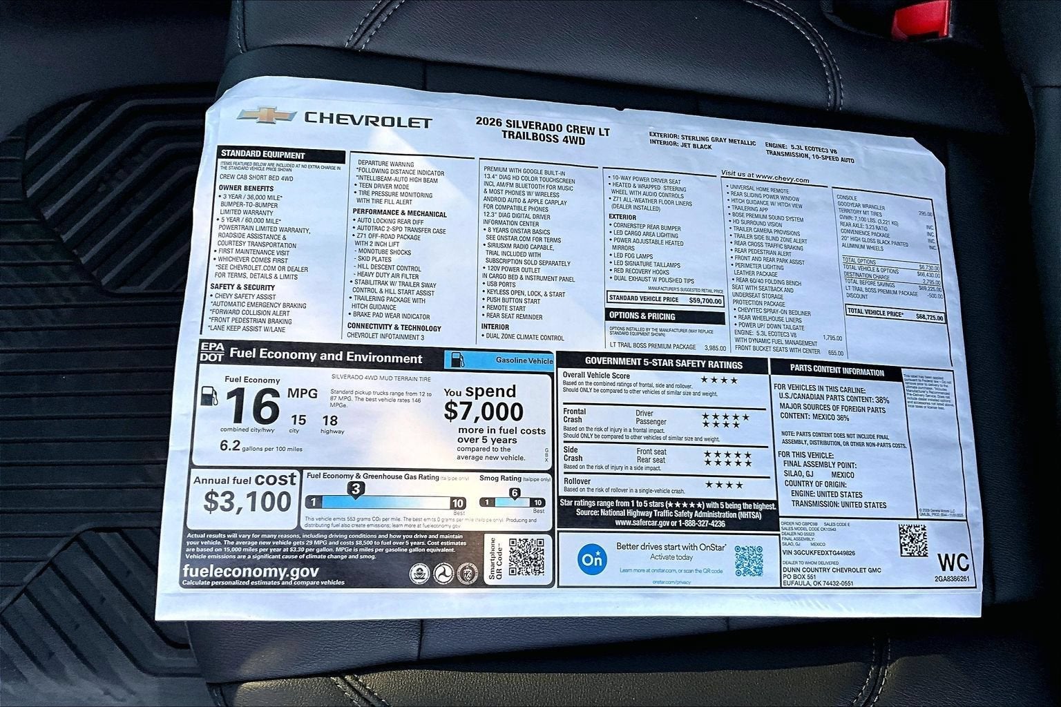 2026 Chevrolet Silverado 1500 LT Trail Boss