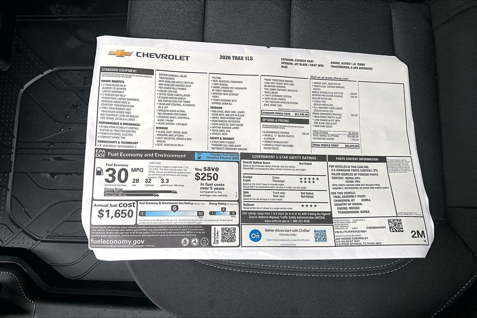 2026 Chevrolet Trax LS