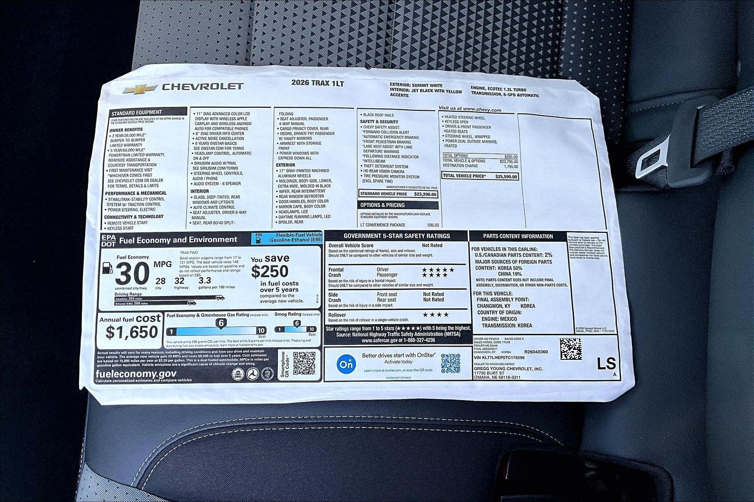 2026 Chevrolet Trax LT