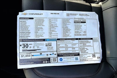 2026 Chevrolet Trax 2RS