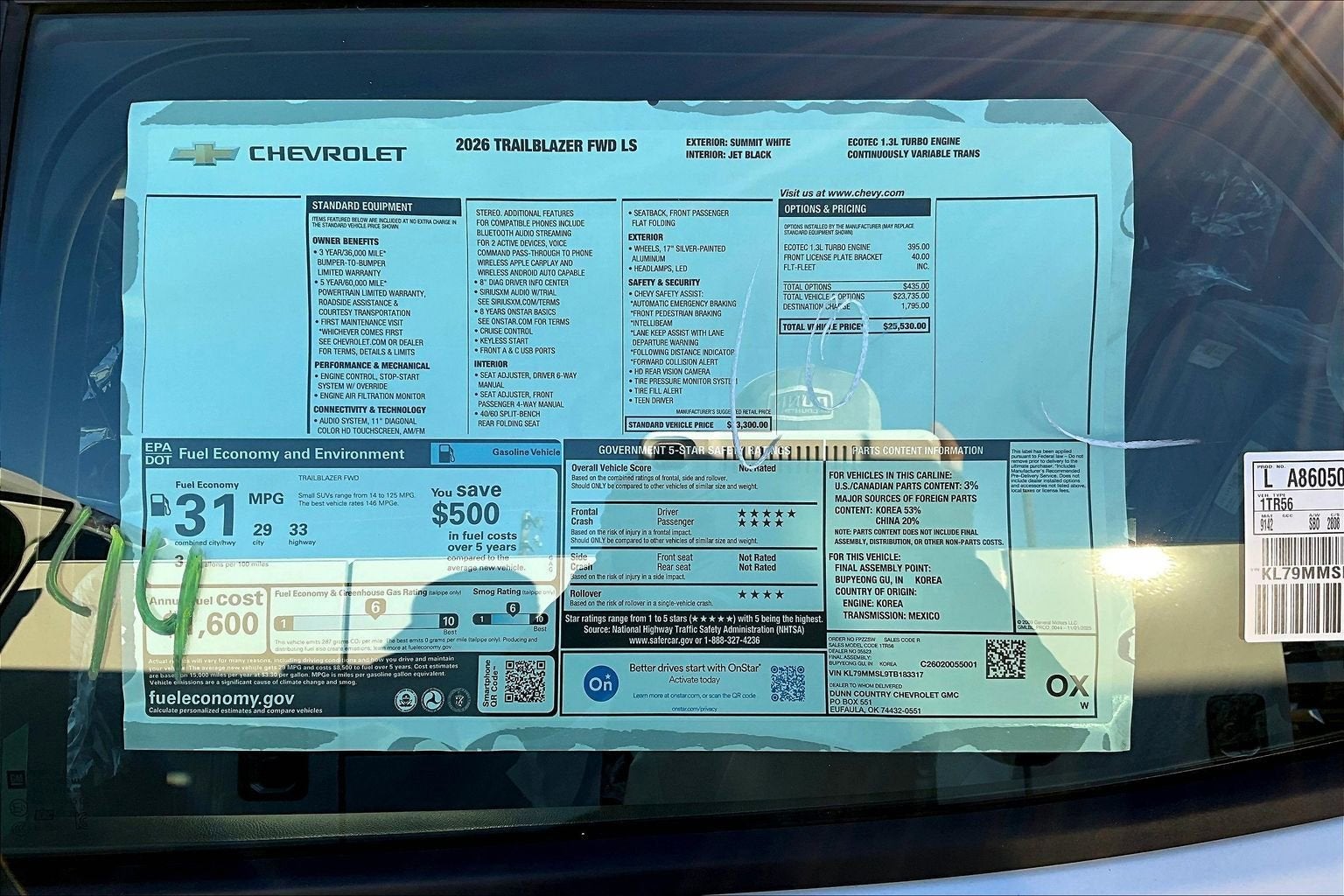 2026 Chevrolet Trailblazer LS