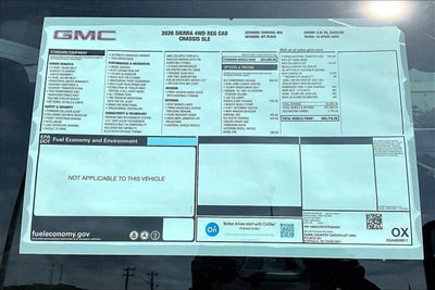 2026 GMC Sierra 3500 HD Chassis Cab SLE