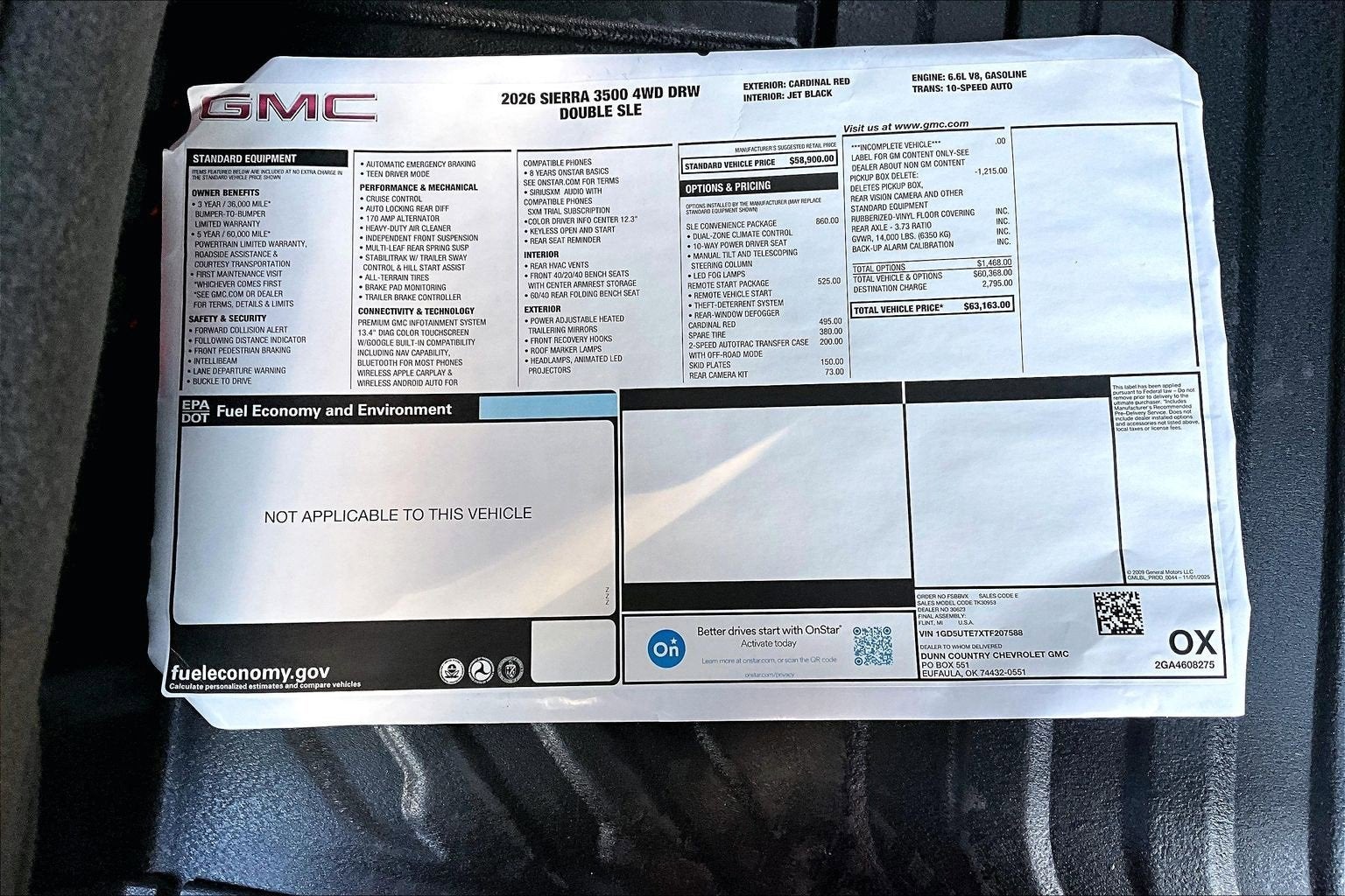 2026 GMC Sierra 3500 HD SLE DRW