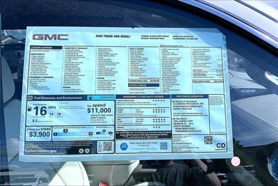 2026 GMC Yukon Denali