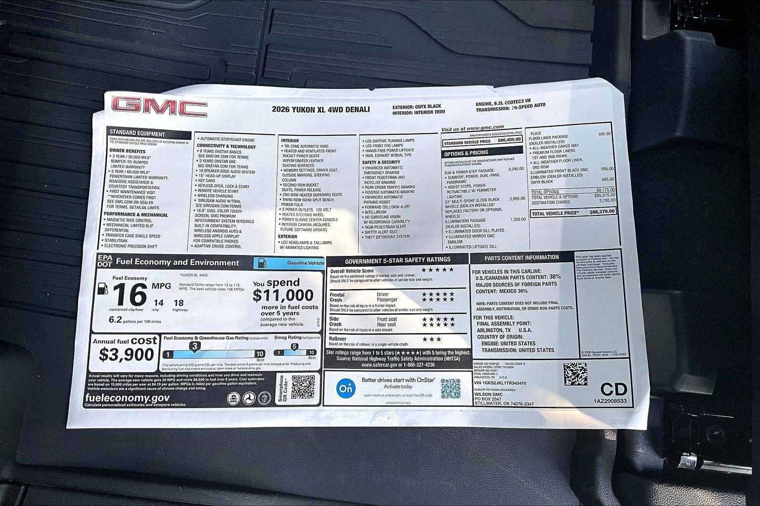 2026 GMC Yukon XL Denali