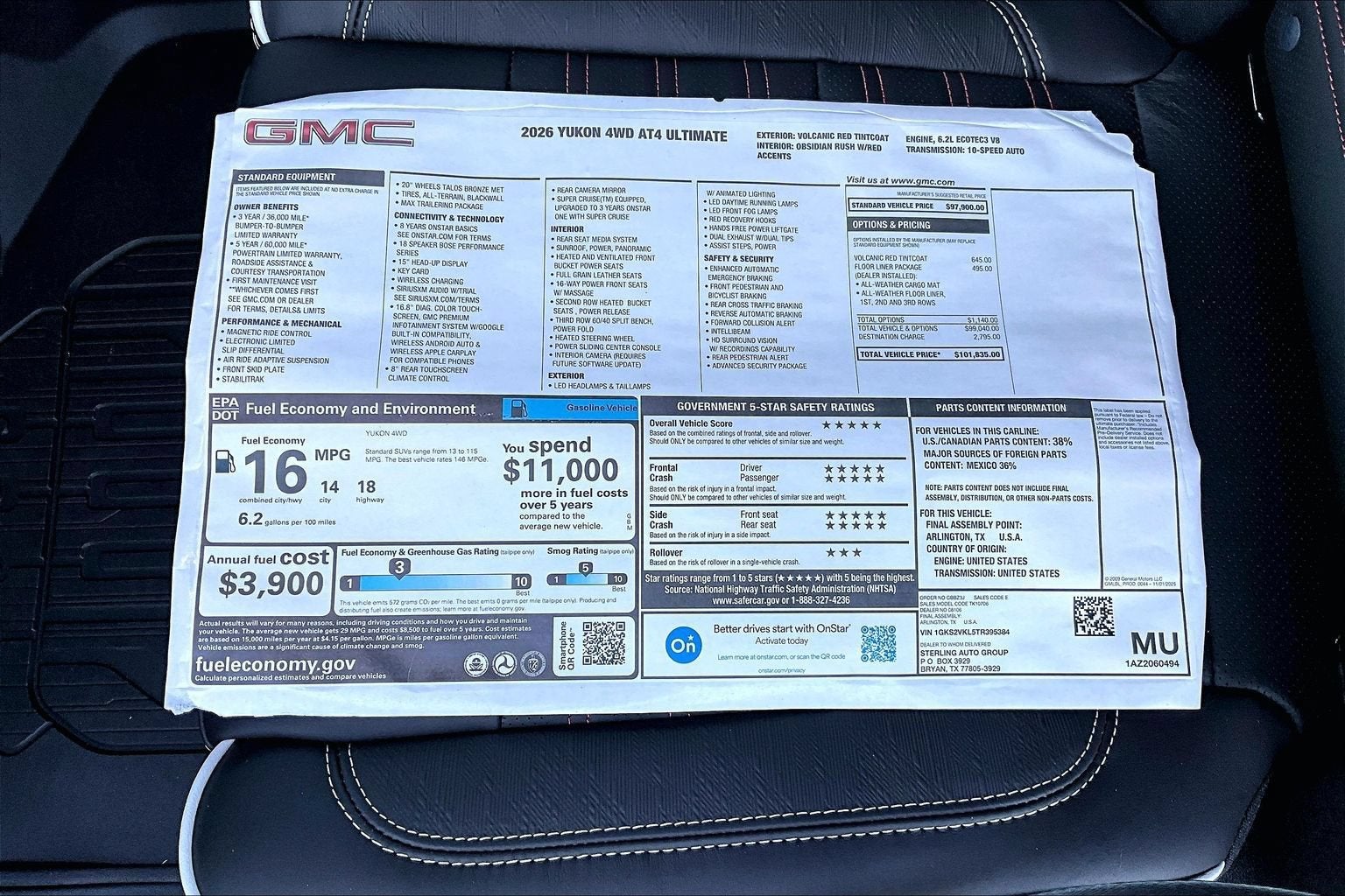 2026 GMC Yukon AT4 Ultimate