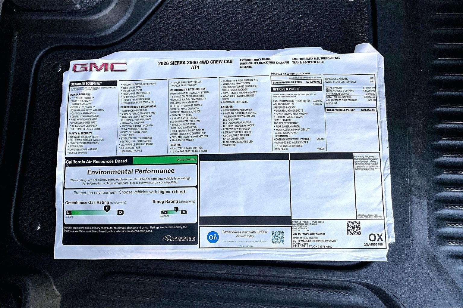 2026 GMC Sierra 2500 HD AT4