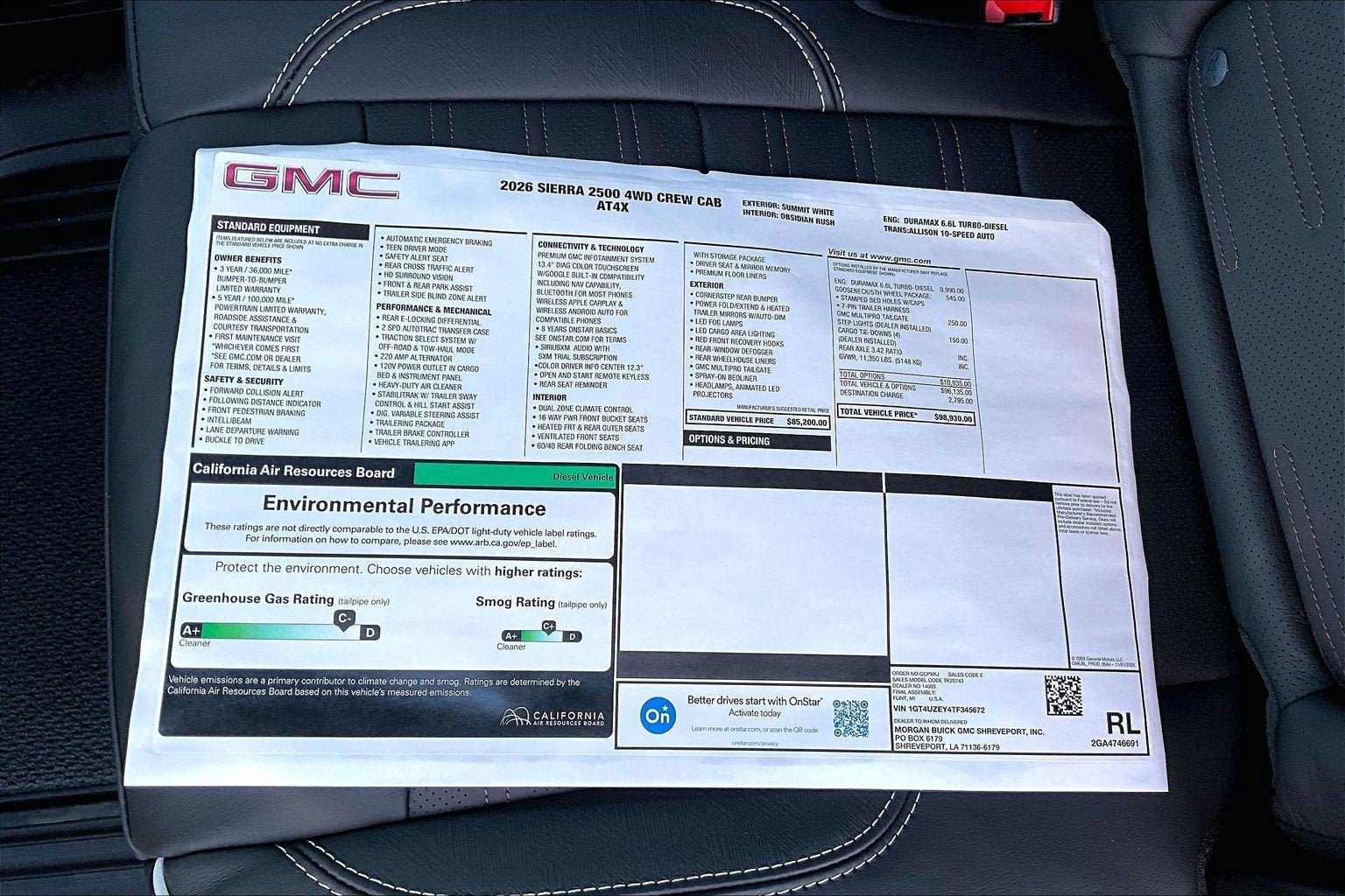 2026 GMC Sierra 2500 HD AT4X