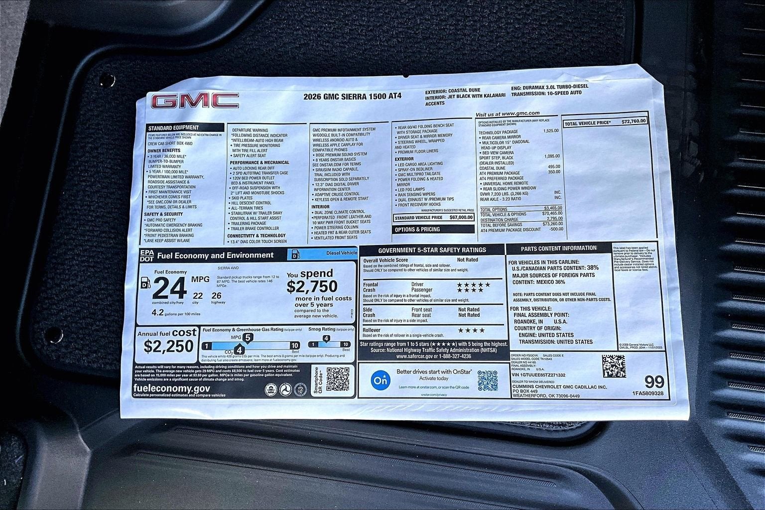 2026 GMC Sierra 1500 AT4