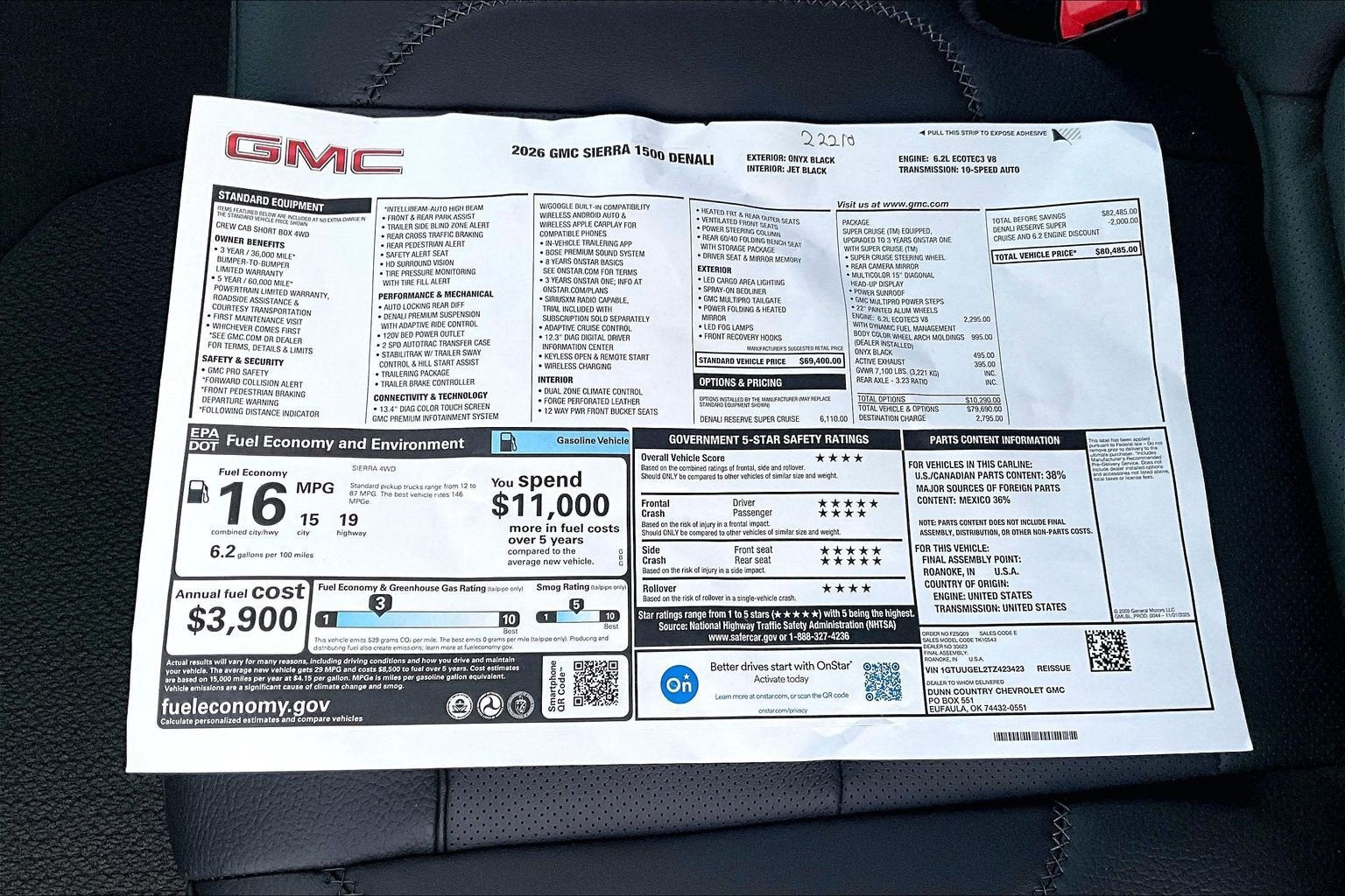 2026 GMC Sierra 1500 Denali
