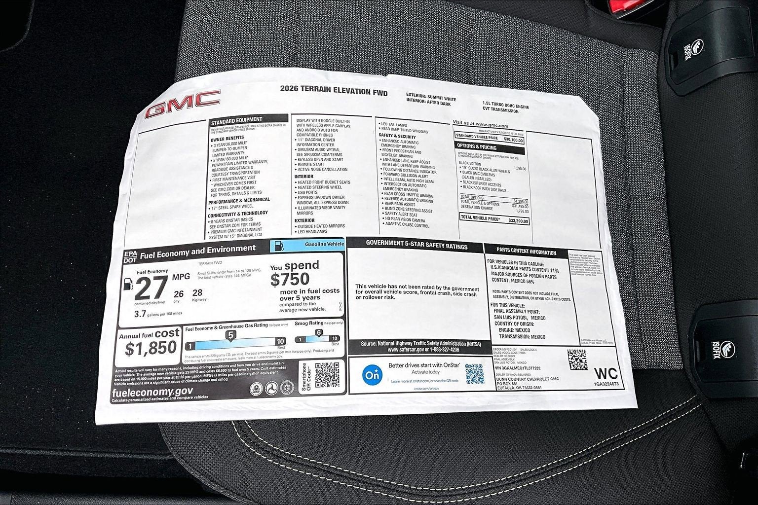 2026 GMC Terrain Elevation