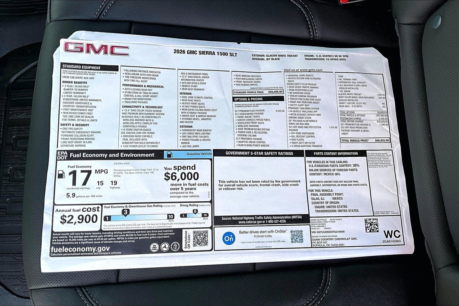 2026 GMC Sierra 1500 SLT